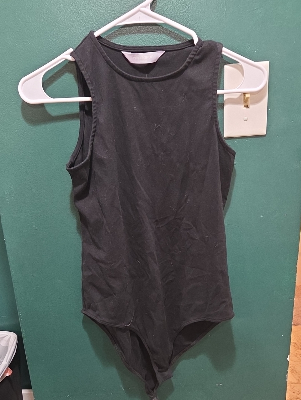 Classic Black Sleeveless Bodysuit Tank